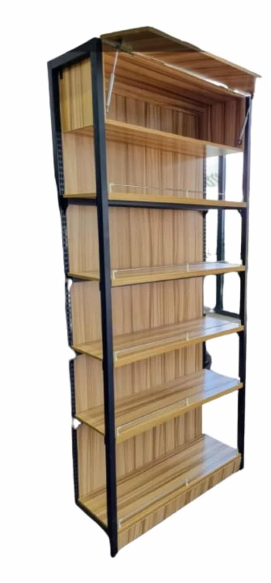 Tall Wooden Wall Display Shelf (90 inches)